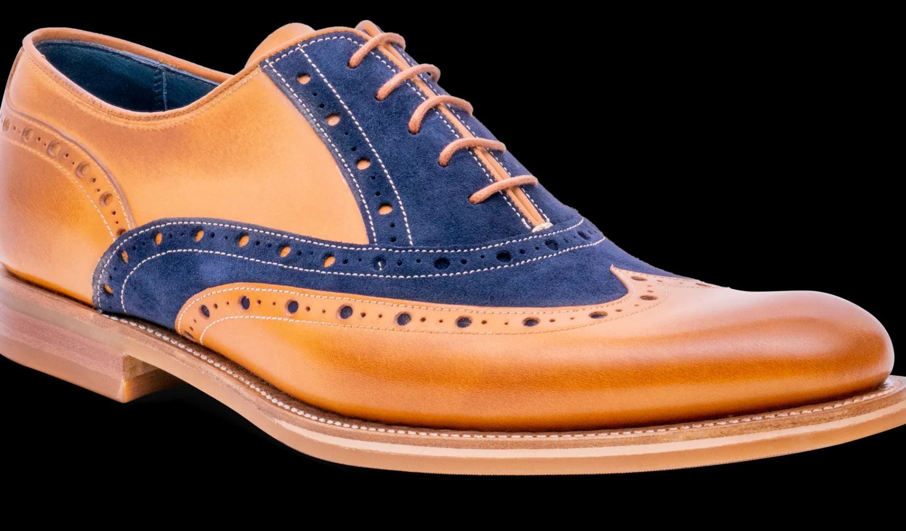 Abingdon - Cedar Calf/Navy Suede