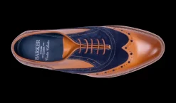 Abingdon - Cedar Calf/Navy Suede