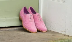 Freya - Pink Suede