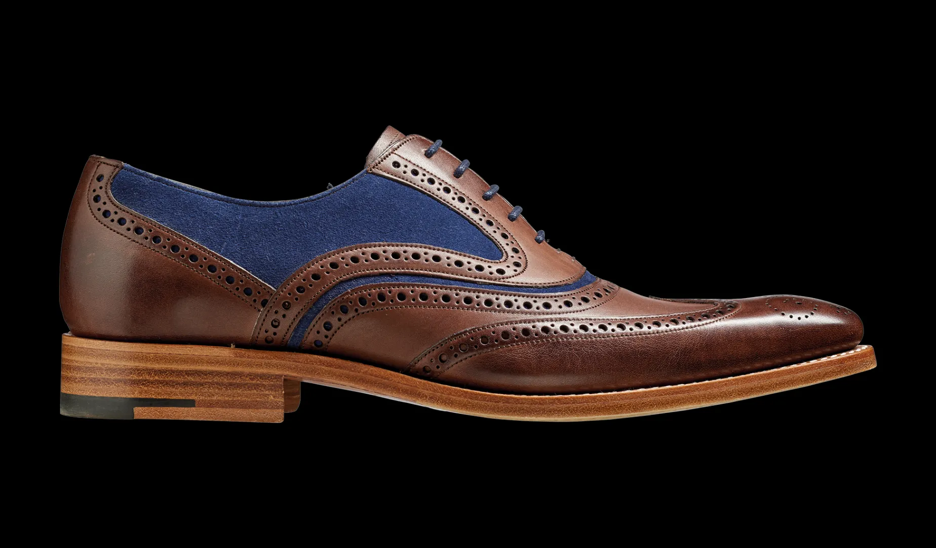 Mcclean - Ebony Hand Painted / Navy Suede