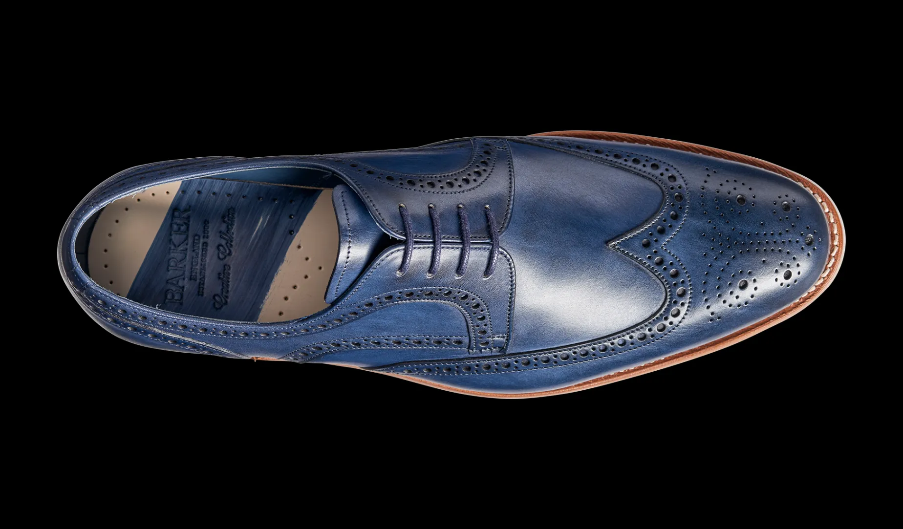 Victor - Navy Hand Painted
